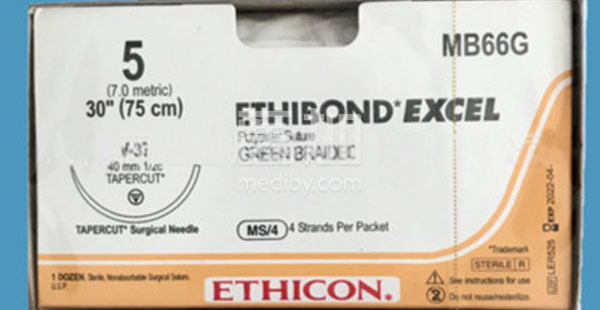 美国强生ETHICON不可吸收缝合线外科缝线MB66G
